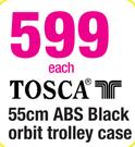 Tosca 55cm ABS Black Orbit Trolley Case-Each
