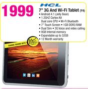 HCL 7" 3G And Wi-Fi Tablet