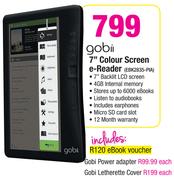 Gobi 7" Color Screen e-Reader EBK2835-PIA
