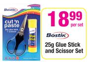 Bostik Glue Stik 25g And Scissor Set-Per Set