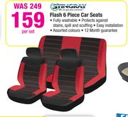 Stingray Flash 6 Piece Car Seats-Per Set