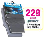 Stingray 4 Piece Heavy Duty Mat Set-Per Set
