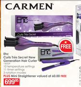 Carmen Ehc Curls Tres Secret New Generation Hair Curler Plus Mini Straightener