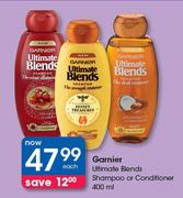Garnier Ultimate Blends Shampoo Or Conditioner-400ml Each