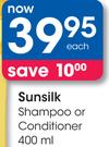 Sunsilk Shampoo Or Conditioner-400ml