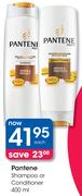 Pantene Shampoo Or Conditioner-400ml Each