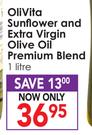 OliVita Sunflower And Extra Virgin Olive Oil Premium Blend-1Ltr