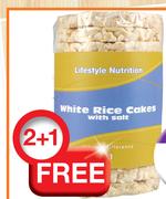 Lifestyle Nutrition White Or Brown Rice Cakes 130g Salted Or Unsalted-3 Packs