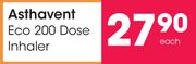 Asthavent Eco 200 Dose Inhaler-Each