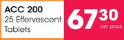 Acc 200 25 Effervescent Tablets-Per Pack