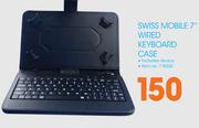 Swiss Mobile 7" Wired Keyboard Case