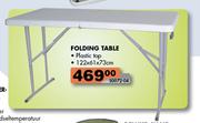 Plastic Top Folding Table-122x61x73cm