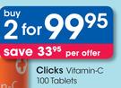 Clicks Vitamin C-2x100 Tablets