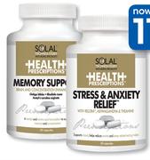 Solal Health Prescriptions Stress & Anxiety Relief 30 Capsules-Per Pack