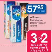 Plusssz Multivitamin 20 Effervescent Tablets-Per Pack
