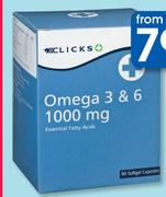 Clicks Omega 3 & 6 1000mg-300 Capsules Per Pack