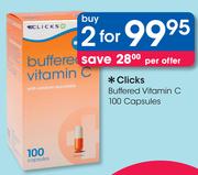 Clicks Buffered Vitamin C-2x100 Capsules