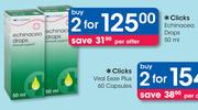 Clicks Echinacea Drops-2x50ml