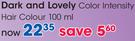 Dark And Lovely Color Intensity Hair Colour-100ml