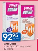 Vital Guard Junior Syrup-200ml Or Chews-60 Tablets-Per Pack