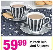 2 Pack Cup And Saucers