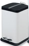 Mainstays 12L White Stainelss Steel Bin