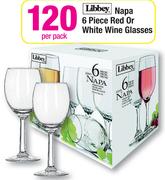 Libbey Napa 6 Piece Red Or White Wine Glasses-Per Pack