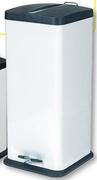 Mainstays 30L White Stainelss Steel Bin