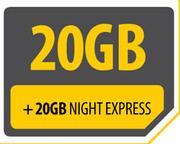 Samsung Galaxy Tab 3 Lite-On 20GB Night Express