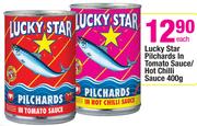 Lucky Star Pilchards In Tomato Sauce/Hot Chilli Sauce-400G Each