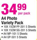 Canon A4 Photo Variety Pack-Per Pack