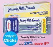  Beverly Hills Formula Toothpaste-75ml Each