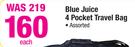 Blue Juice 4 Pocket Travel Bag