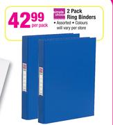 Simple Choice 2 Pack Ring Binders-Per Pack