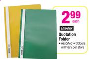 Bantex Quotation Folder