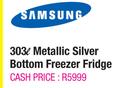 Samsung 303L Metallic Silver Bottom Freezer Fridge