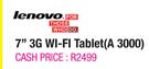 Lenovo 7" 3G Wi-Fi Tablet(A 3000)