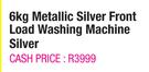 Samsung 6kg Metallic Silver Front Load Washing Machine Silver