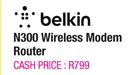 Belkin N300 Wireless Modem Router