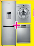 Samsung 303L Metallic Silver Bottom Freezer Fridge