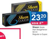 Sheen Strate Hair Straightener Regular Or Super-50ml Each