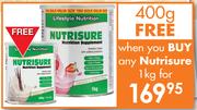 Nutrisure 1kg + 400g Free