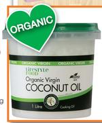 Lifestyle Food Cold Pressed Organic Virgin Odourless Coconut Oil-400ml