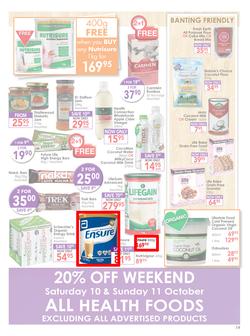 Dis-Chem : Healthy Living (18 Sep - 11 Oct 2015), page 19