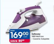Safeway 1800 Watt Iron With Ceramic Soleplate