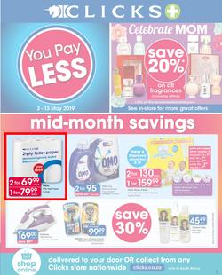 Clicks : You Pay Less (3 May - 13 May 2019), page 1