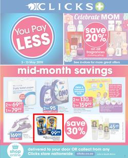 Clicks : You Pay Less (3 May - 13 May 2019), page 1