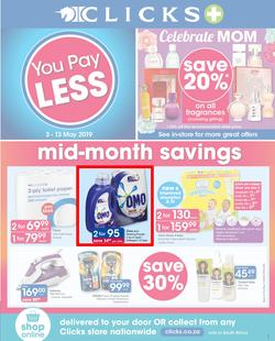 Clicks : You Pay Less (3 May - 13 May 2019), page 1