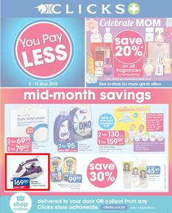 Clicks : You Pay Less (3 May - 13 May 2019), page 1