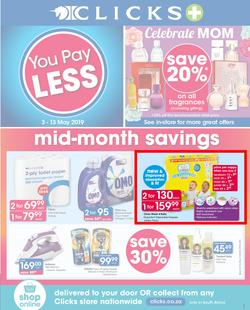 Clicks : You Pay Less (3 May - 13 May 2019), page 1